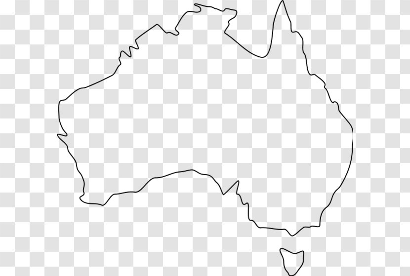 Australia Blank Map World Clip Art - Text Transparent PNG