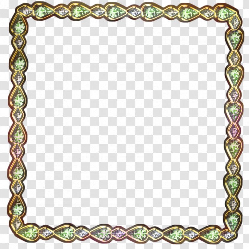 Green Background Frame - Jewellery - Rectangle Picture Transparent PNG