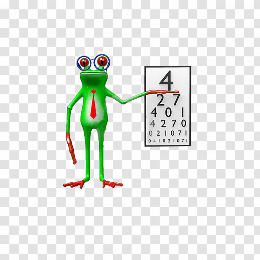 Optometry Ophthalmology Glasses Optics - Frame - Cartoon Frog Transparent PNG