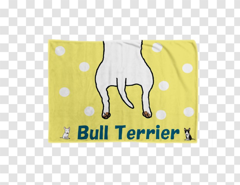 Bull Terrier Towel Place Mats Blanket Rectangle - Watercolor - Minne Transparent PNG