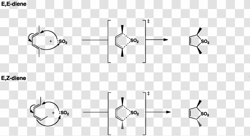 Sulfur Dioxide Cheletropic Reaction Diels–Alder Stereospecificity - Drawing - Chemical Transparent PNG