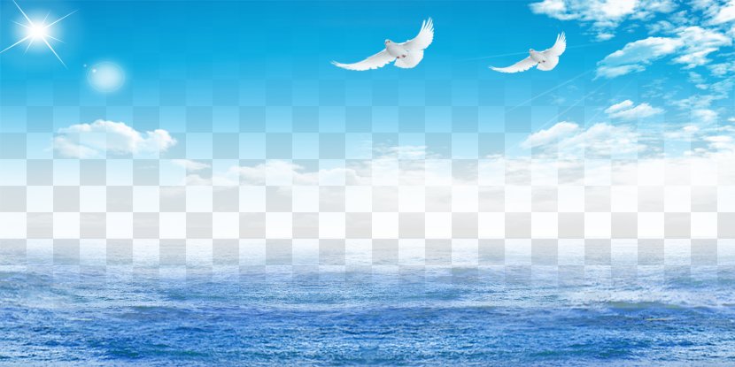 Sea Poster - Atmosphere - Blue Transparent PNG