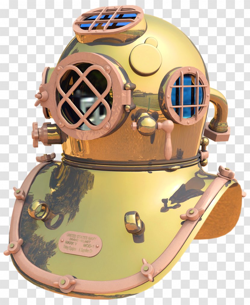 Diving Helmet Underwater Standard Dress Scuba Transparent PNG