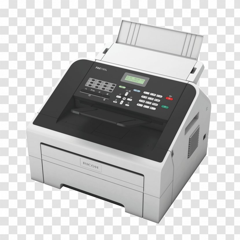 Laser Printing Ricoh Fax Multi-function Printer - Machine Transparent PNG