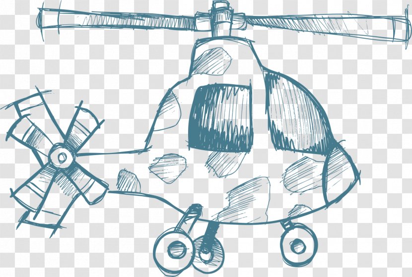 Airplane Helicopter Royalty-free - Rotorcraft - Aircraft Transparent PNG