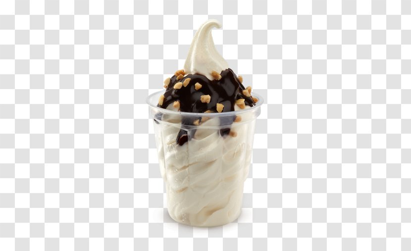 McDonald's Hot Fudge Sundae Ice Cream Milkshake - Food Transparent PNG