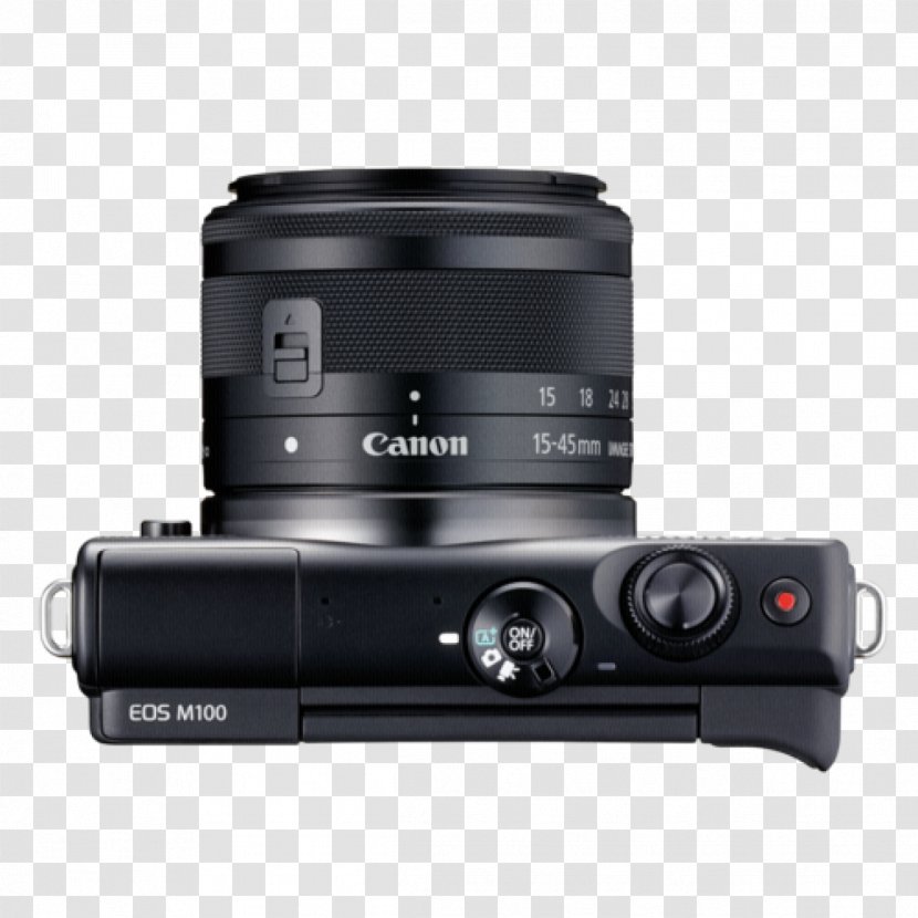 Canon EOS M100 M50 EF Lens Mount EF-M 15–45mm Mirrorless Interchangeable-lens Camera - Active Pixel Sensor Transparent PNG