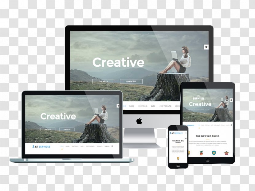 Responsive Web Design WordPress Template System Personal Page - Media Transparent PNG