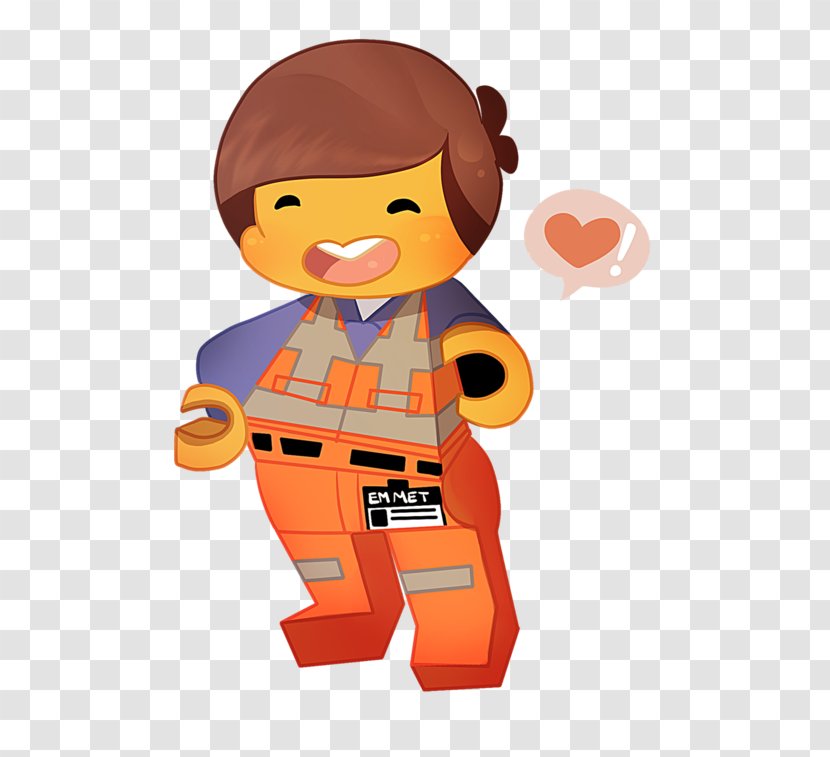 Cartoon LEGO Character - Emmet Lego Movie Transparent PNG