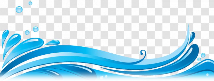 Wind Wave Clip Art - Azure - File Transparent PNG