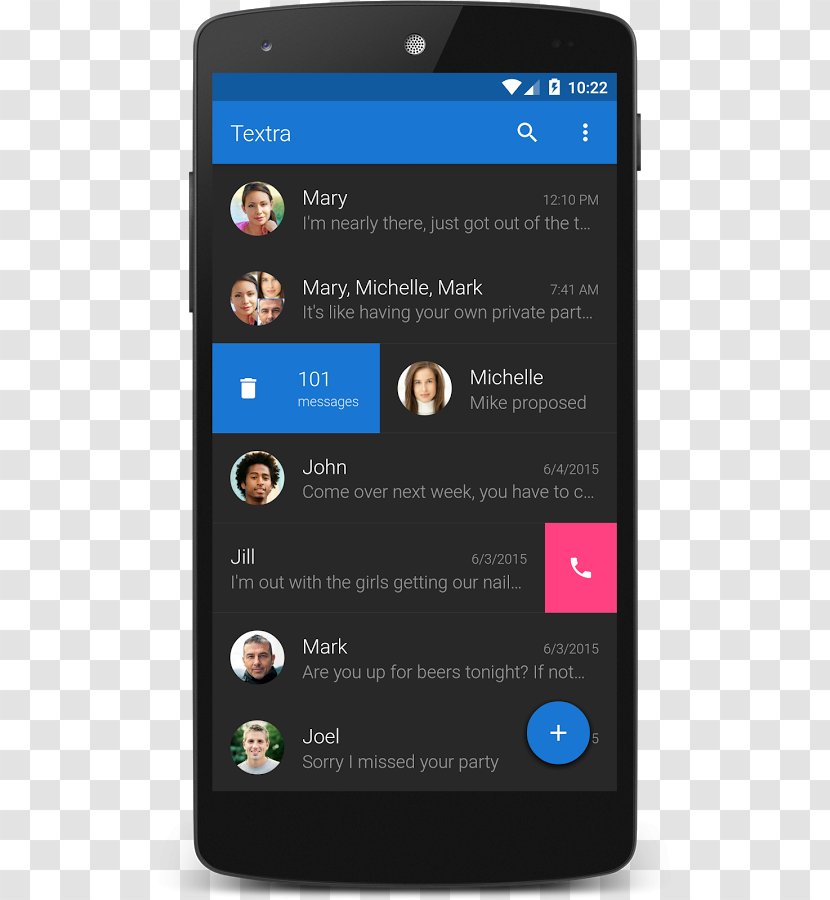 Text Messaging Apps Instant Material Design Message - Telephone - Android Transparent PNG