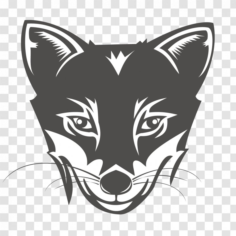 Fox Logo Illustration - Carnivoran - Personality Head Transparent PNG