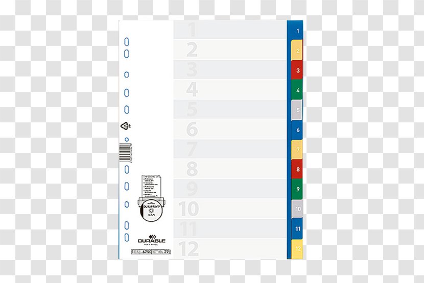 Bundesautobahn 4 Standard Paper Size Plastic Polypropylene Punched Pocket - Durable Transparent PNG