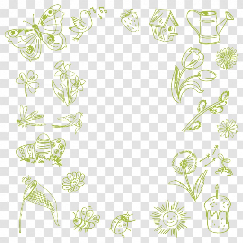 Floral Design Image Butterfly - Plant - Free Spring Transparent PNG