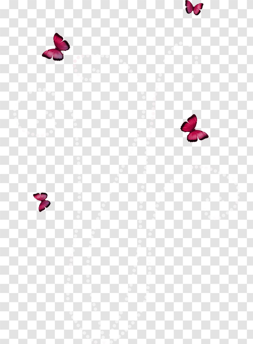 Butterfly Red - Gratis - Decorative Material Transparent PNG