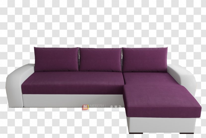 Sofa Bed Couch Angle Furniture Chaise Longue - Bookcase Transparent PNG