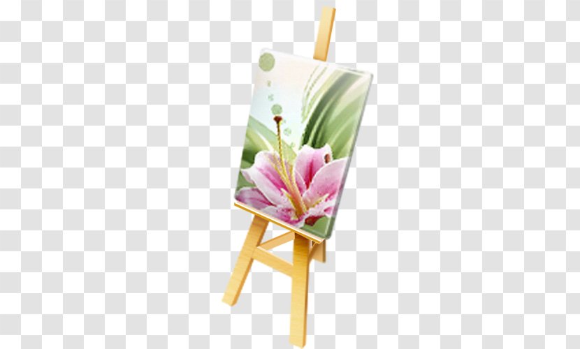Easel Watercolor Painting - Table - Drawing Board Transparent PNG