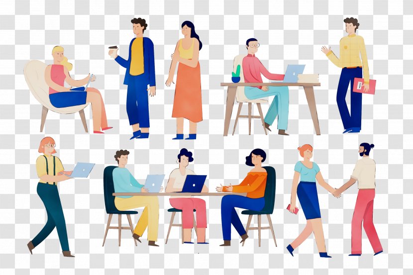 Clip Art Job Furniture Conversation Room - Collaboration - Sharing Transparent PNG