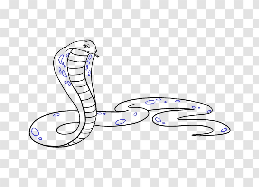 Snake Drawing King Cobra Cartoon - Heart - Irregular Lines Transparent PNG