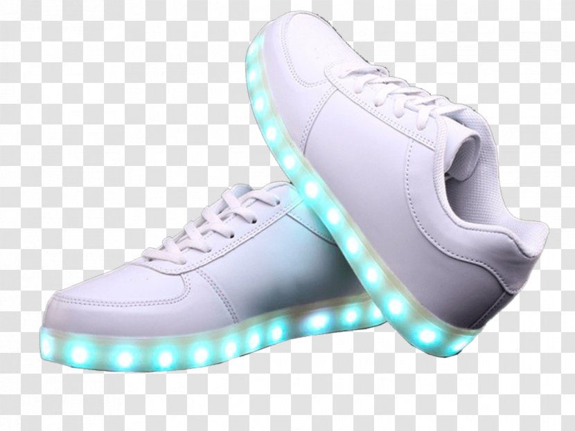 Sneakers Light-emitting Diode Shoe White - Footwear - Light Transparent PNG
