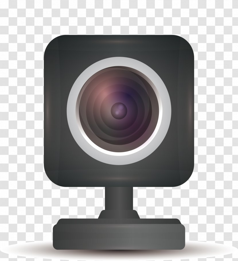 Computer Camera Adobe Illustrator - Webcam - Black Transparent PNG