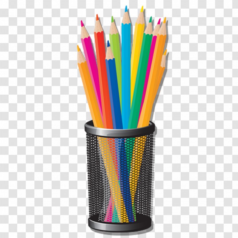 Colored Pencil Crayon Clip Art - Hand-painted Cartoon Pen Transparent PNG