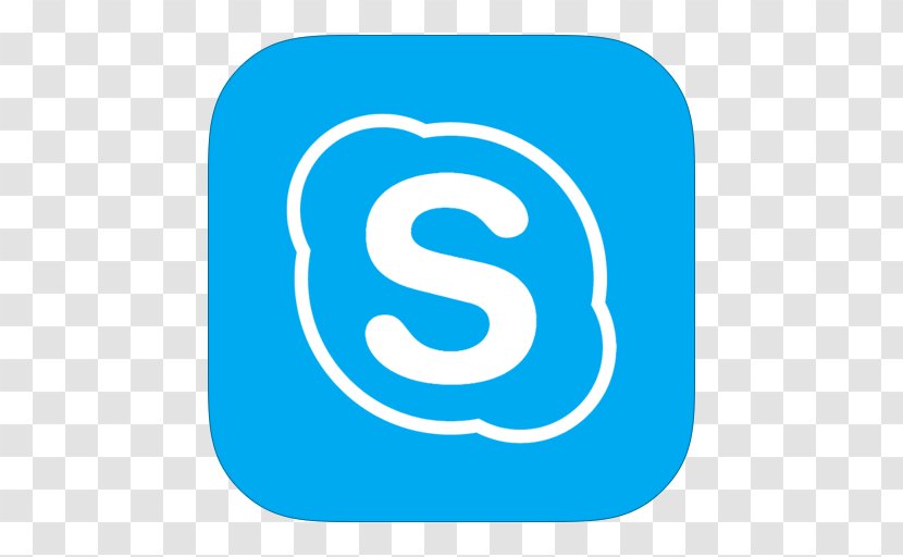 Blue Area Text Symbol - Videotelephony - MetroUI Apps Skype Alt Transparent PNG