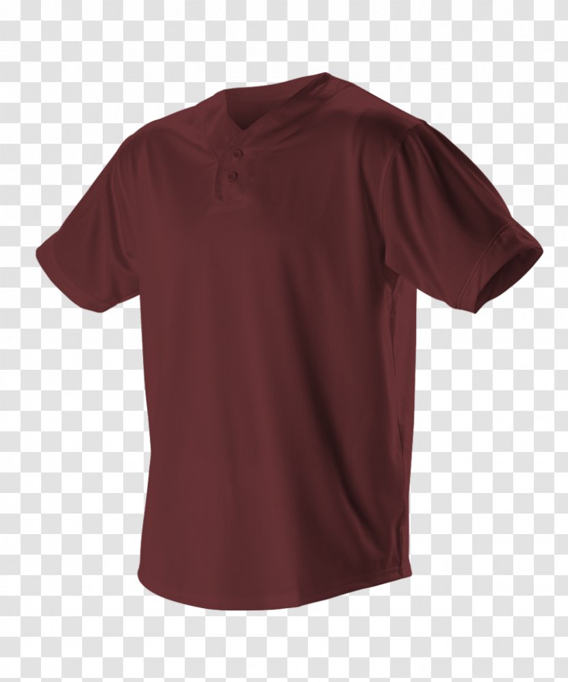 T-shirt Shoulder Sleeve Maroon Transparent PNG