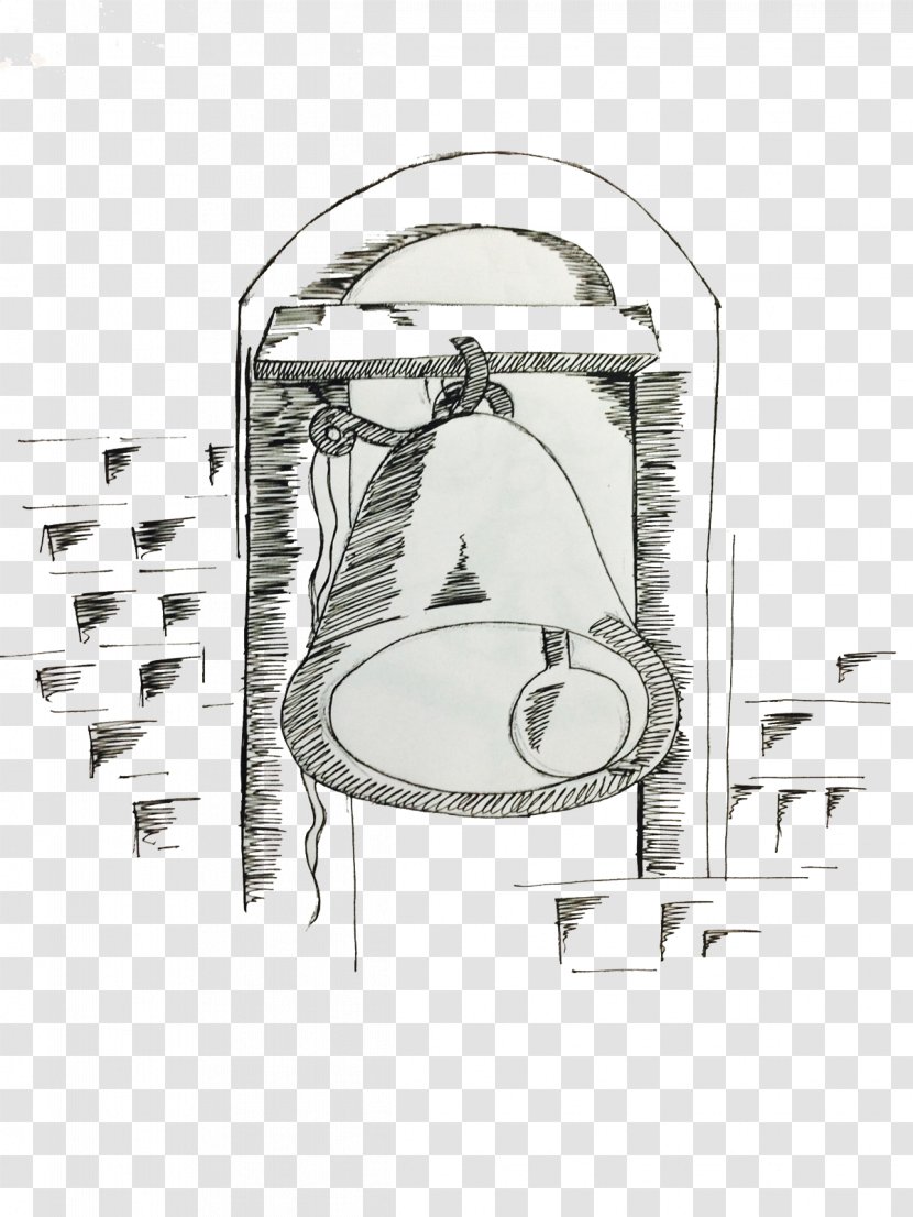 Sketch - Monochrome Photography - Hand-painted Pattern Pencil Bell Transparent PNG