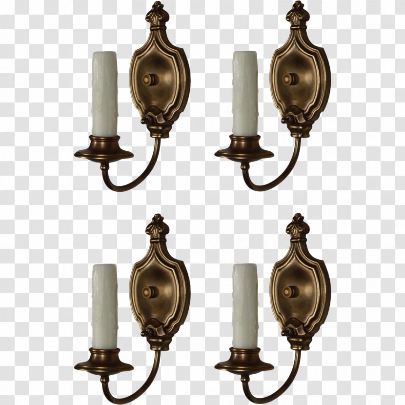 Sconce Bronze Light Fixture Brass Pendant - 19th Century Transparent PNG