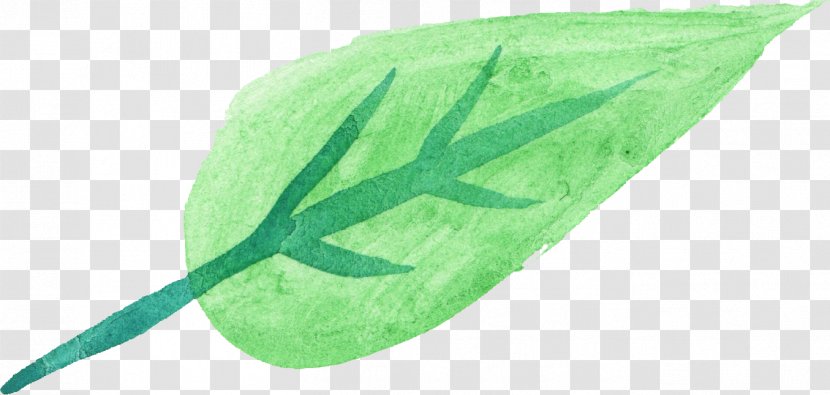 Watercolor Painting Leaf Green - Com - Leaves Transparent PNG
