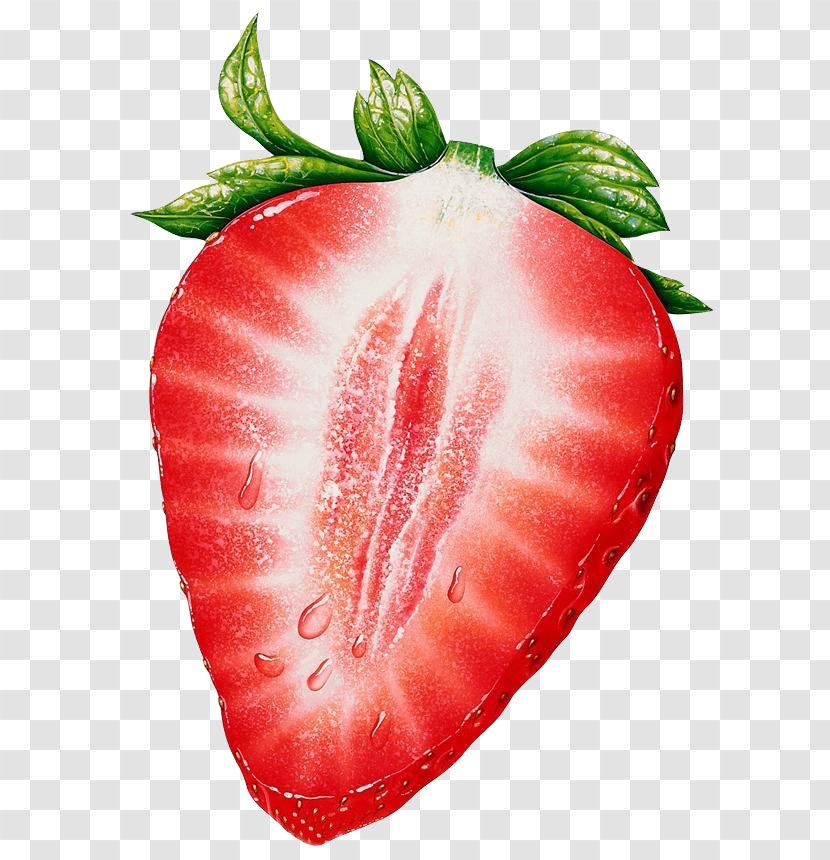 Strawberry Juice Aedmaasikas Fruit - Plant Transparent PNG