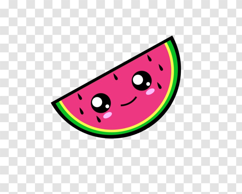 Watermelon Drawing Ice Cream Cones Kavaii - Art - Melon Transparent PNG