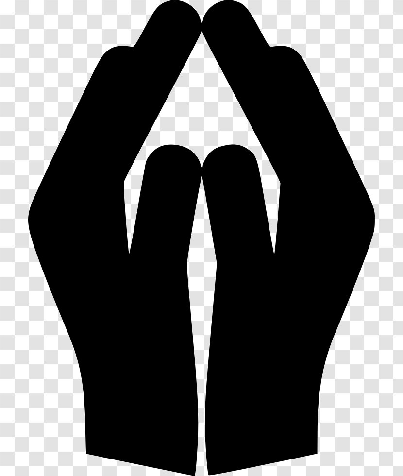 Logo Symbol Silhouette Font - Hand - Pray Transparent PNG