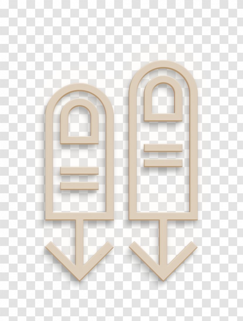 Down Icon Fingers Gesture - Symbol - Number Transparent PNG