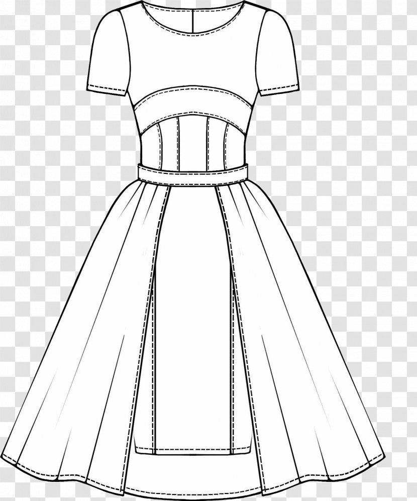 Wedding Dress Skirt Tailcoat Pattern - Heart - Hand-painted Dresses Transparent PNG