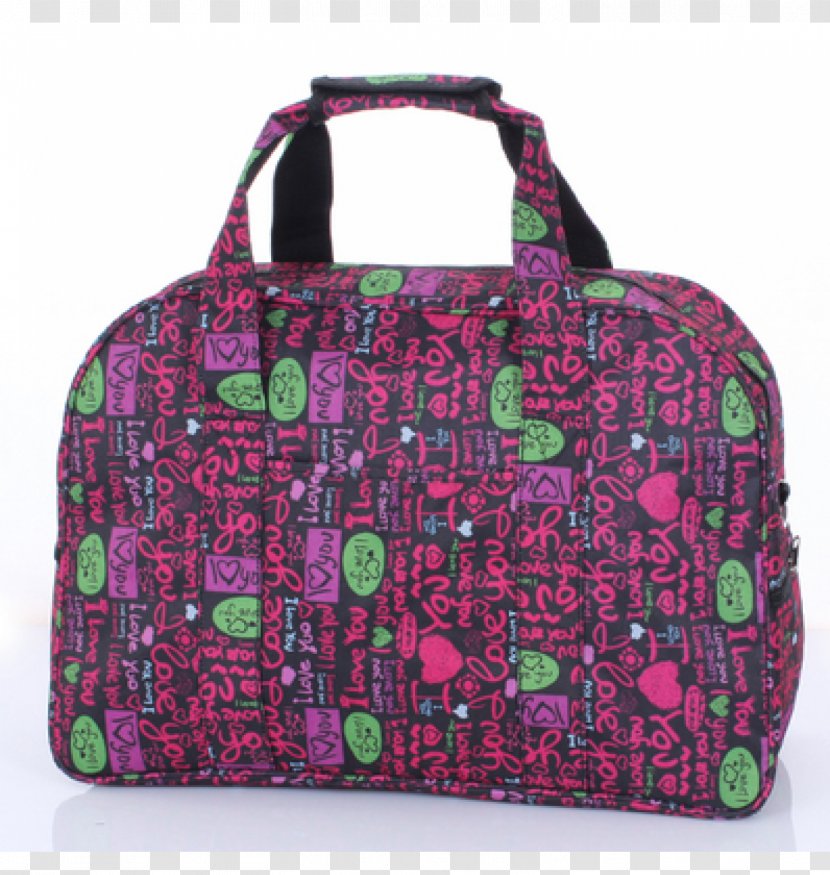 Handbag Hand Luggage Tote Bag Baggage - Pink - Shopping Transparent PNG