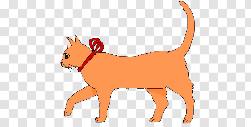 Whiskers Cat Clip Art Walking Image - Heart - Simple Drawings Transparent PNG