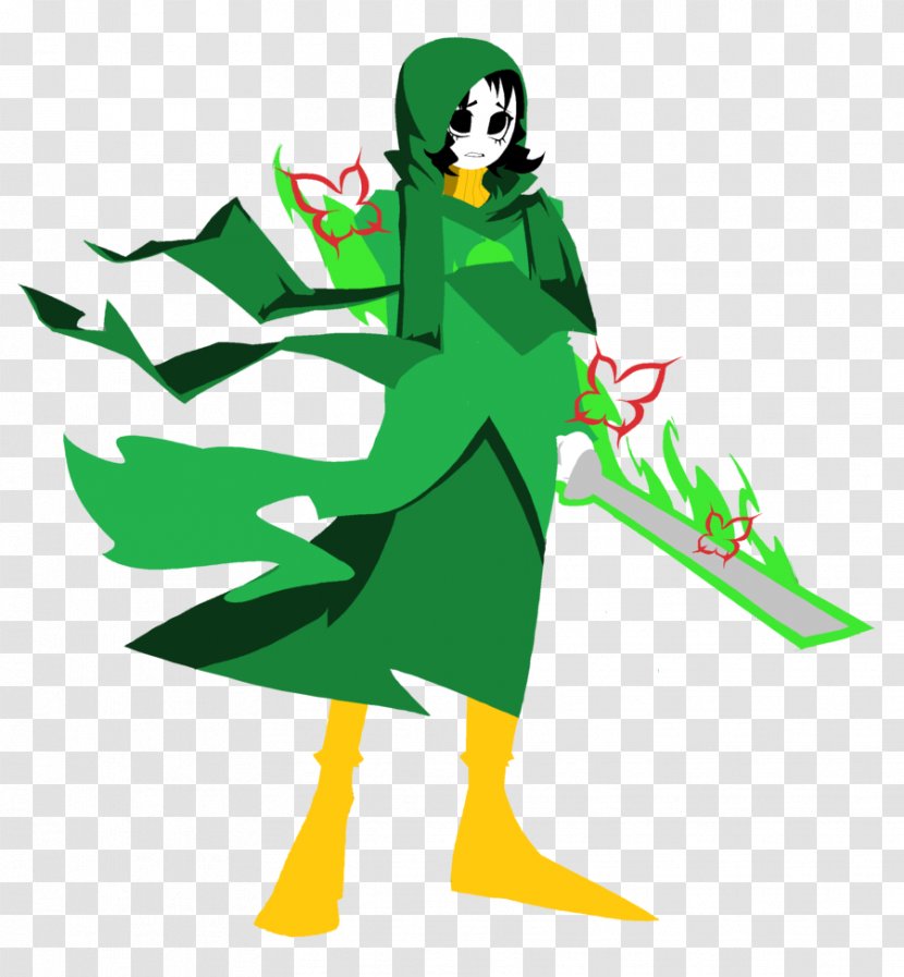 Sylph Homestuck Drawing Character - Costume - Green Transparent PNG