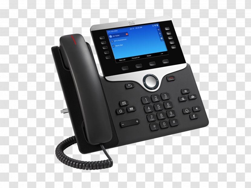 VoIP Phone Telephone Cisco Systems Unified Communications Manager Voice Over IP - Caller Id Transparent PNG