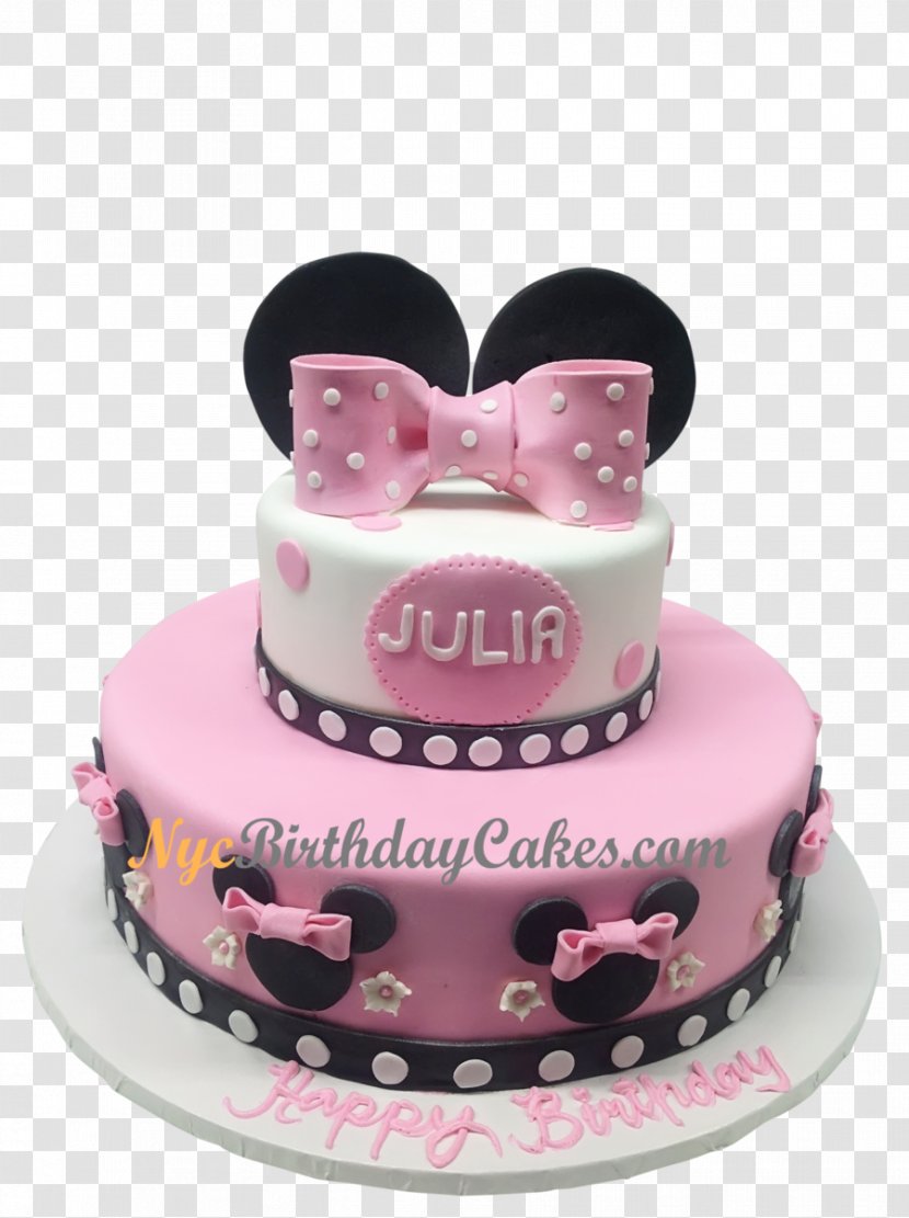 Birthday Cake Minnie Mouse Frosting & Icing Torte - Dessert Transparent PNG
