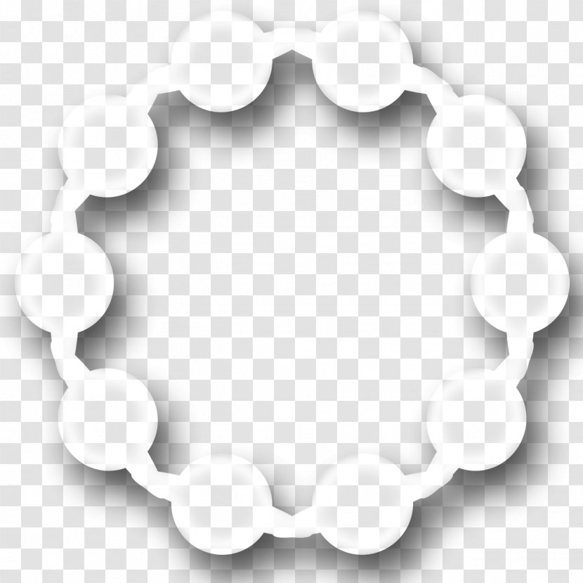 Circles - Monochrome - White Transparent PNG