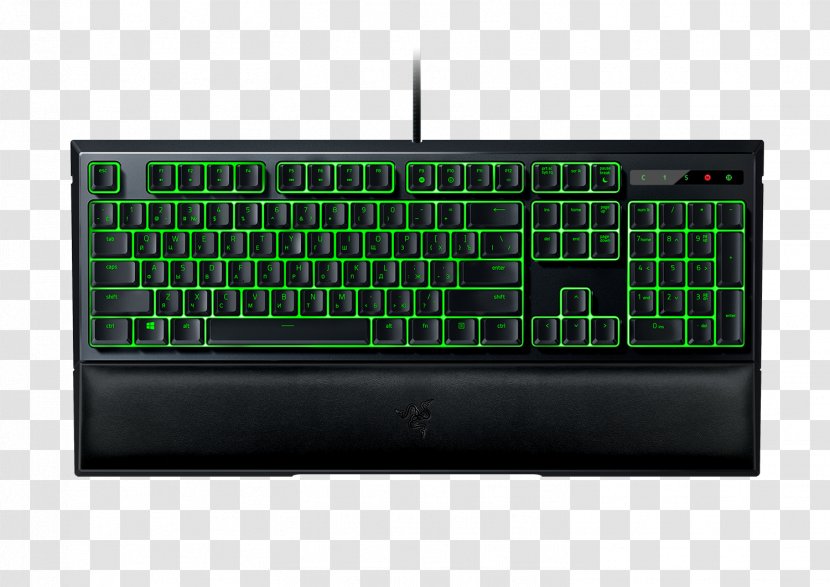 Computer Keyboard Gaming Keypad Razer Inc. Membrane Keycap - Technology - Black Widow Transparent PNG