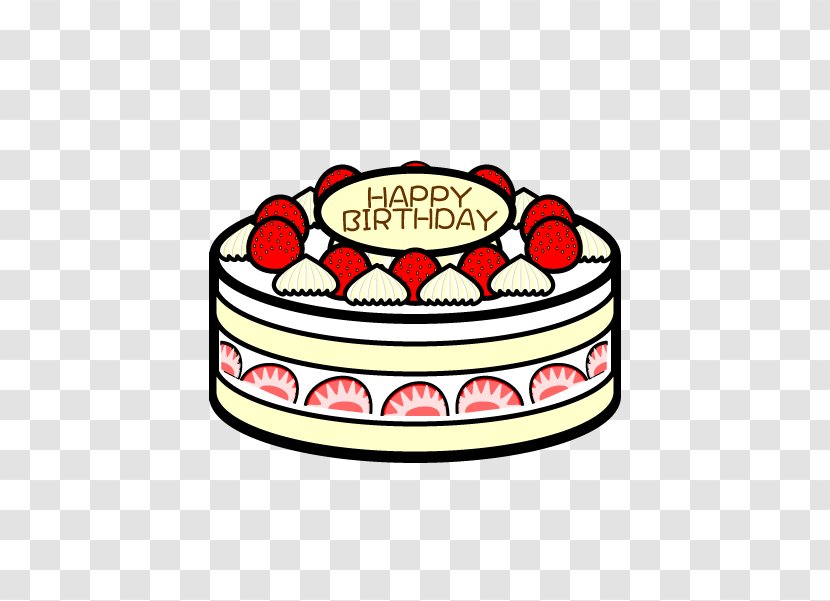 Birthday Cake Clip Art - Black And White Transparent PNG