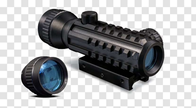 Red Dot Sight Telescopic Reflector Firearm - Silhouette - Weaver Rail Mount Transparent PNG