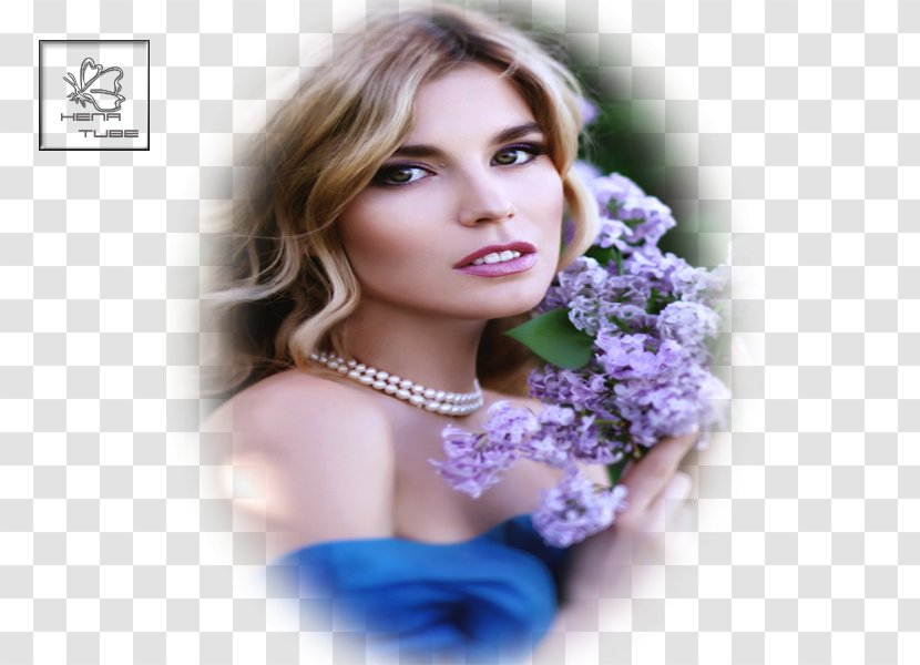 Brown Hair Purple Photo Shoot Jewellery Blond - Watercolor Transparent PNG