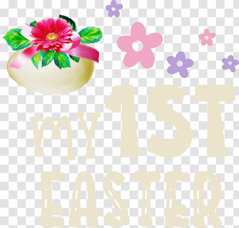 My 1st Easter Happy Easter Transparent PNG