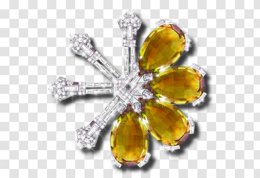 Amber Body Jewellery Brooch - Gemstone - Bobby Pins Transparent PNG