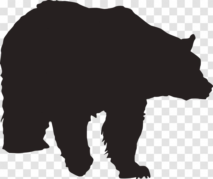 Polar Bear Brown - Terrestrial Animal - Miners Silhouette Transparent PNG