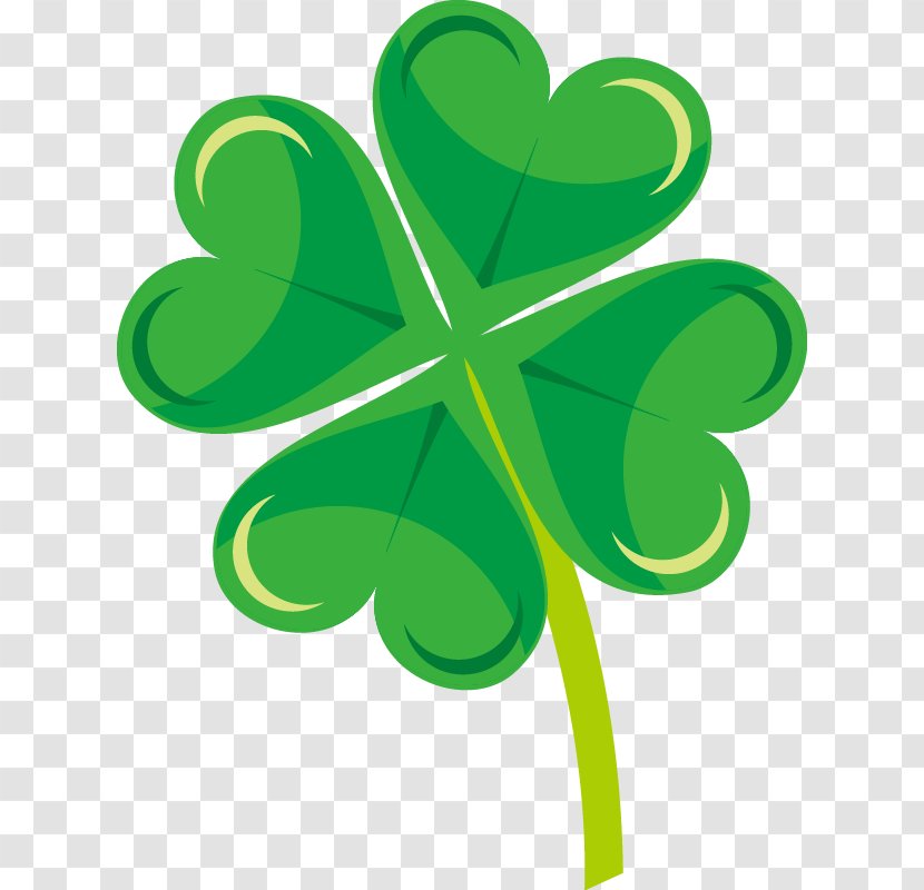 Four-leaf Clover Drawing Cartoon - Leaf - Leaves Transparent PNG